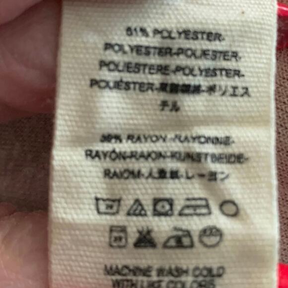 We the Free. Pink velour top. Side detail drop shoulder. Puff sleeve size M - Picture 6 of 7